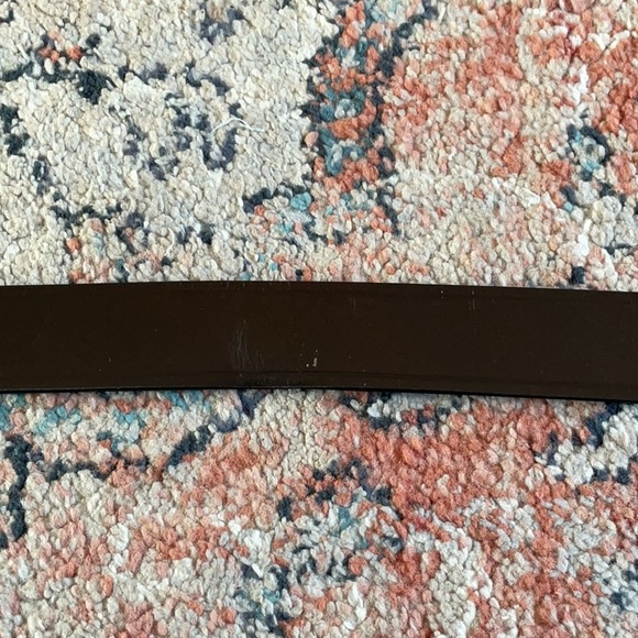 Fossil Black Leather Belt with Silver Buckle - Picture 7 of 7